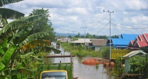 Sungai Bengalon Meluap, Desa Sepaso Selatan Kebanjiran