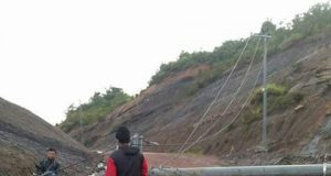 Tiang Listrik Roboh di Jalan Ranpul – Sangatta