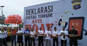 Ribuan Warga Sangatta Utara Ikuti Deklarasi Anti Hoax
