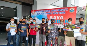 Pemerintah Kutim dan Satgas Penanganan Covid-19 Kabupaten Apresiasi Serbuan Vaksinasi yang Digelar Lanal Sangatta
