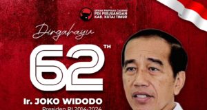Trending di Medsos, PDI-P Kutim Tak Ketinggalan Ucapkan Selamat Ultah Jokowi