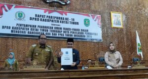 Satu Fraksi Absen Dalam Paripurna DPRD Kutim ke XVIII