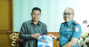 Terus Bangun Sinergi, Joni Terima Kuker Danlanal Letkol Laut (P) Rudi Iskandar