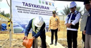 Groundbreaking SPAM 10 Ltr/dtk Kecamatan Karangan, Lebih 4.000 Jiwa Bakal Nikmati Air Bersih