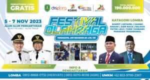 Festival Olahraga Tradisional dan Rekreasi Kutim 2023, Dispora Kutim Lombakan 9 Kategori