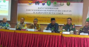 Gelar Rakor Forkopimcam SeKutim, Kesbangpol Kutim Identifikasi Masalah Jelang Pemilu Serentak 2024