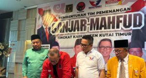 Menangkan Ganjar – Mahfud, Empat Partai di Kutim Resmi Bentuk TPD