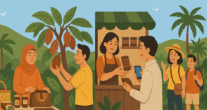 UMKM dan Kakao Lokal Didorong Jadi Penopang Wisata Berau ilustrasi gambar by AI