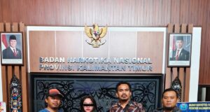 Jadi DPO BNNP Sulsel, AT Diringkus Tim Brantas BNNK Kutim di Sangatta Utara