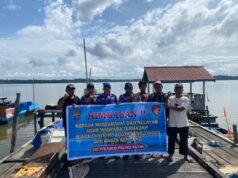 Polairud Polres Kutim Sosialisasi Keselamatan Berlayar di Perairan Pesisir Kutai Timur