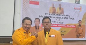 Lantik Kepengurusan DPC Hanura Kutim, Marsidik Kobarkan Semangat Membangun dan Berkemajuan