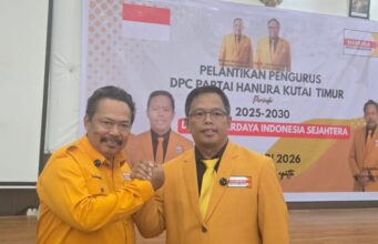 Lantik Kepengurusan DPC Hanura Kutim, Marsidik Kobarkan Semangat Membangun dan Berkemajuan