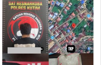 Satresnarkoba Polres Kutim Gagalkan Peredaran Sabu di Sangatta Selatan, Satu Tersangka Digulung