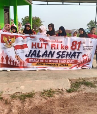 Warga RT 66 Sangatta Utara Semarakkan HUT ke-81 RI, Aneka Lomba Anak dan Ibu-ibu Meriahkan Rangkaian Acara