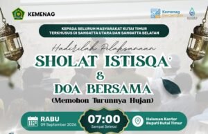Besok Pagi, Warga Kutim Serentak Gelar Sholat Istisqa’ dan Do’a Bersama Minta Hujan