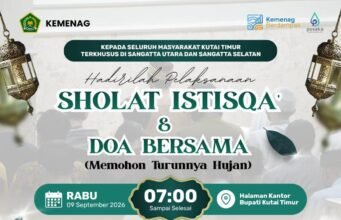 Besok Pagi, Warga Kutim Serentak Gelar Sholat Istisqa’ dan Do’a Bersama Minta Hujan