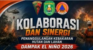 Dapat Dukungan Yonif TP 879/CR, BPBD Kutim Maksimalkan Penanganan Karhutla di Kutai Timur