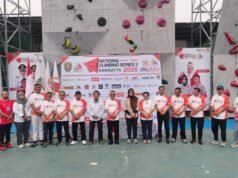 Bupati Kutim Resmikan Dinding Golden, Dorong Panjat Tebing Lahirkan Atlet Berprestasi