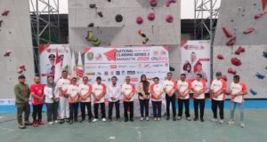 Bupati Kutim Resmikan Dinding Golden, Dorong Panjat Tebing Lahirkan Atlet Berprestasi