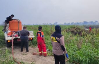 Karhutla Sangatta Utara Meluas hingga 5 Hektare, Tim Gabungan Berjibaku Padamkan Api